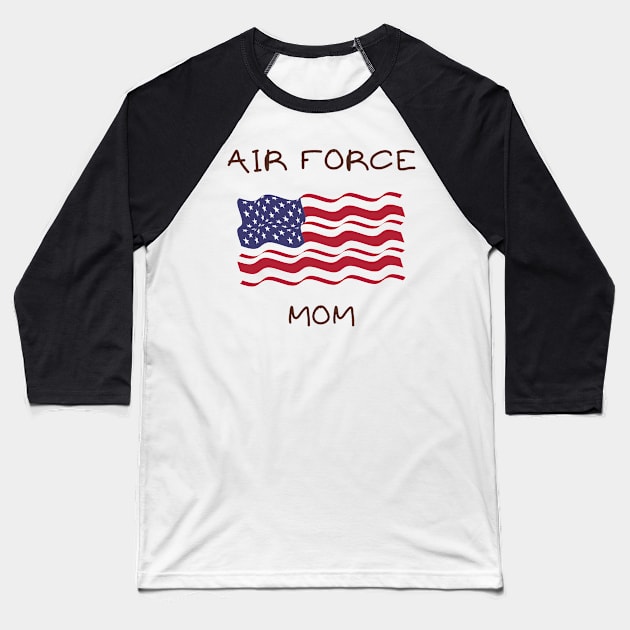 Air force mom Baseball T-Shirt by IOANNISSKEVAS